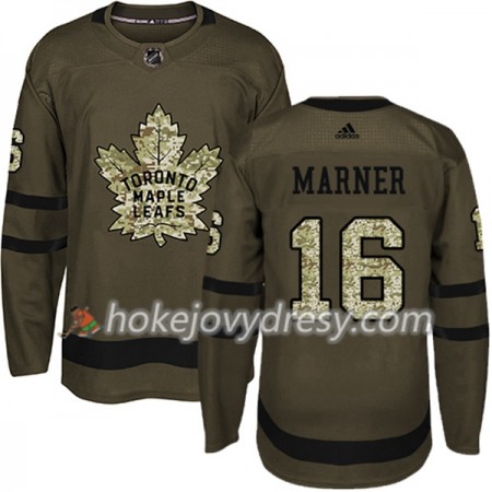 Pánské Hokejový Dres Toronto Maple Leafs Mitchell Marner 16 Adidas 2017-2018 Camo Zelená Authentic